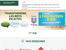 Tablet Screenshot of bonsplansdesmarques.com